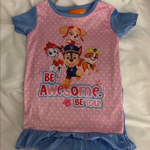 Nickelodeon Pink and Blue Kids Pajamas Nightgown